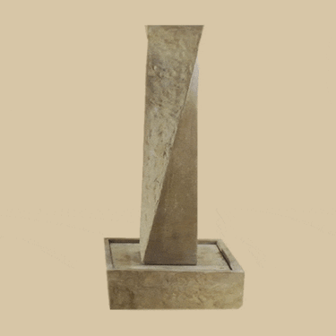 Twist Rock Outdoor Cast Stone Garden Fountain Fountain Tuscan